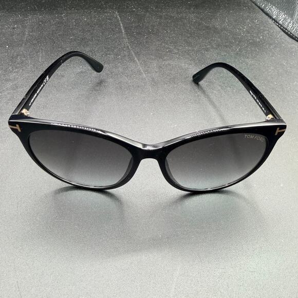 Tom Ford TF787 Maxim Black Cat Eye Sunglasses 59-16 Italy frames main image 11